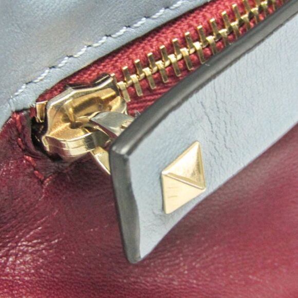 Valentino Garavani Unisex Backpack Like new 15”X11” Gorgeous Wine & Bluish Gray - Picture 8 of 10